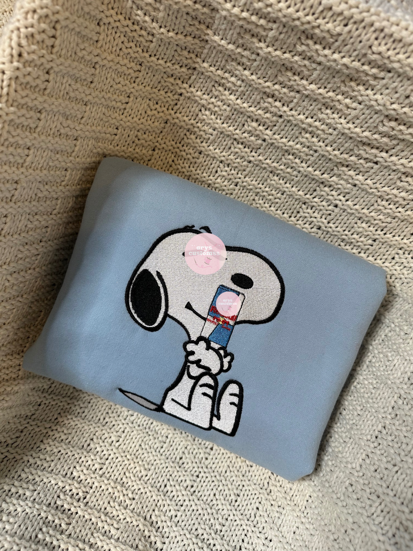 Cartoon figure bull drink